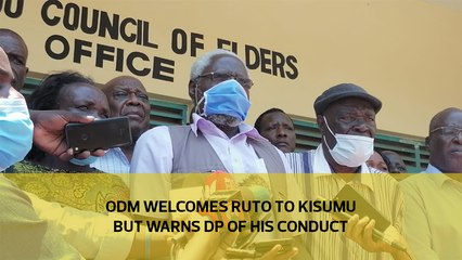 ODM welcomes Ruto to Kisumu but warns DP of his conduct