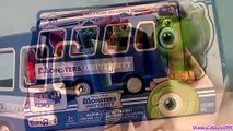 Monster Roll A Scare School Bus Playset Monsters University Mike Wazowski Toy Disney Pixar toys