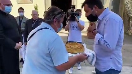 MATTEO SALVINI ALL'EX OSPEDALE DI LUCO DI MUGELLO