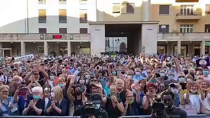 L ARRIVO DI MATTEO SALVINI A TRENTO