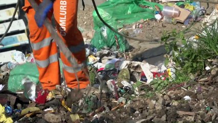 Coleta de lixo nas alturas