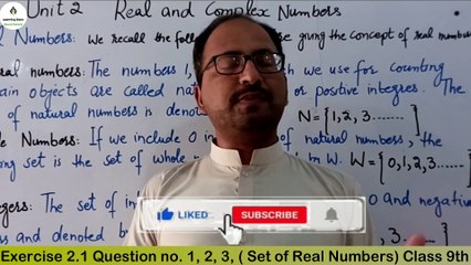 Unit 2 Exercise 2.1 Question no. 1 to 3 Class 9 Maths (Real and Complex Number) Learning Zone.