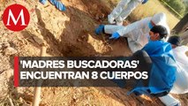 Colectivo Madres Buscadoras de Sonora hallan 8 cuerpos en fosa clandestina