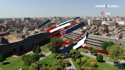 Diyarbakır surlarında Orta Çağ'a ait 3 insan iskeleti bulundu