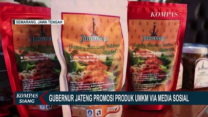 Gubernur Jateng Promosi Produk UMKM via Media Sosial