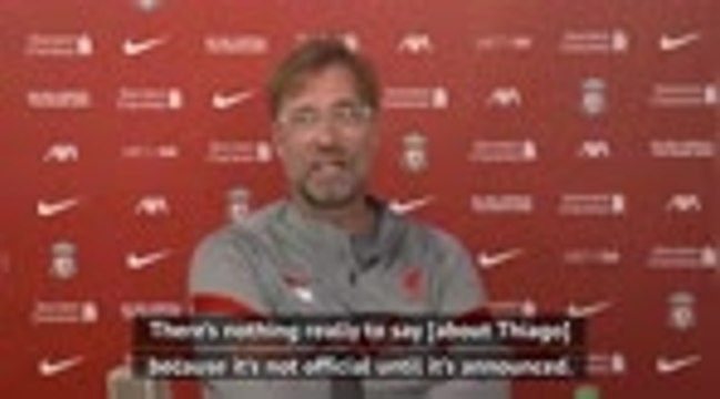Klopp teases Liverpool fans ahead of Thiago transfer