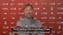Klopp teases Liverpool fans ahead of Thiago transfer