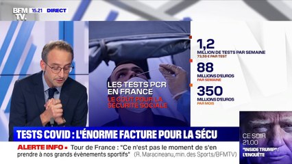 Test Covid: l'énorme facture pour la sécu - 18/09