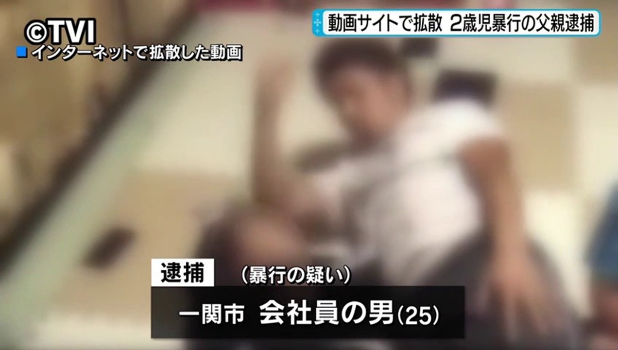 2歳の息子の額に肘打ち 暴行の疑いで25歳の父親逮捕 岩手県一関市 動画 Dailymotion