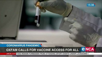 Oxfam calls for vaccine access for all