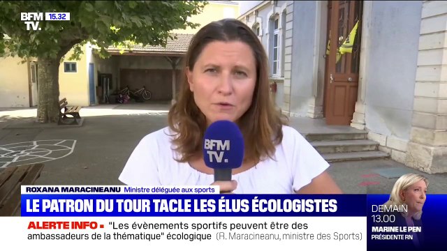 Ce n'est pas le moment de s'en prendre à nos grands événements sportifs : Roxana Maracineanu répond aux écologistes