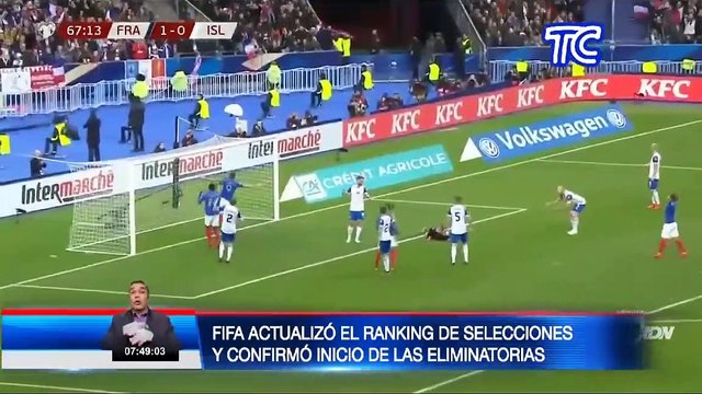 FIFA actualizó el ranking de selecciones a un mes de las eliminatorias rumbo a Catar 2022