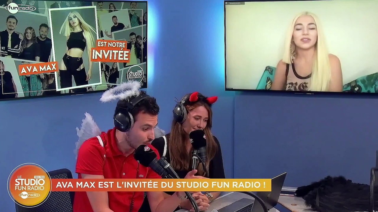 Ava Max en interview dans Le Studio Fun Radio