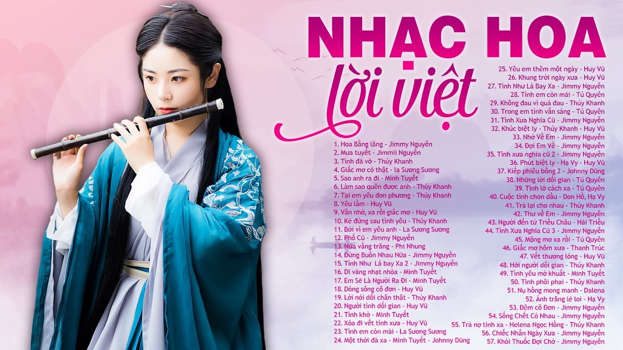 HOA BẰNG LĂNG, MƯA TUYẾT - Lk Nhạc Hoa Lời Việt, Nhạc Trẻ Xưa 7X 8X 9X Nổi Tiếng Một Thời