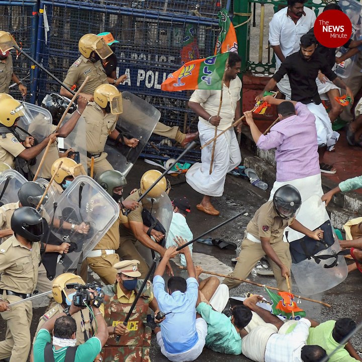 Protests demanding KT Jaleel's resignation turn violent in Kerala