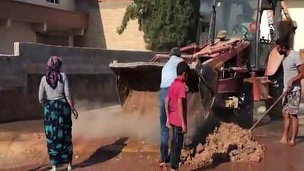 Suruç’ta taban suyu yükseldi, mahalleleri su bastı