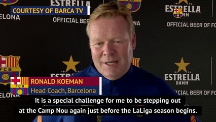 Absent fans taint Koeman's Camp Nou return