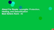About For Books  Shungite: Protection, Healing, and Detoxification  Best Sellers Rank : #2