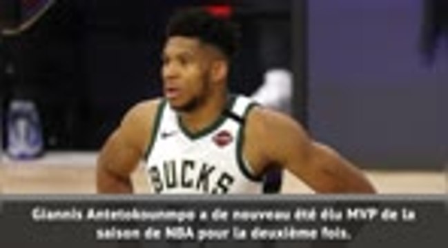 NBA - Giannis Antetokounmpo encore élu MVP