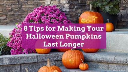 8 Tips for Making Your Halloween Pumpkins Last Longer