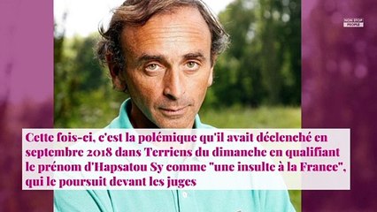 Eric Zemmour mis en examen après ses propos contre Hapsatou Sy
