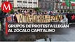 Alto a ataques paramilitares y vivienda digna, las peticiones de dos grupos en el Zócalo