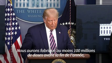 Trump promet qu'il y aura assez de vaccins pour tous les Américains d'ici avril