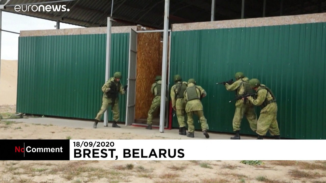 Russia-Belarus military drills near Polish border as protests continue
