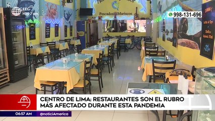 Restaurantes son el rubro más afectado durante esta pandemia | Primera Edición (HOY)