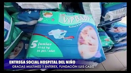 Entrega social al Hospital del Nino por la Fundación Luis Cásis  - Nex Panamá