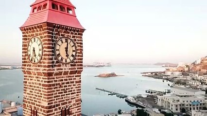 VUES AERIENNES d'Aden, la ville portuaire du sud du Yémen