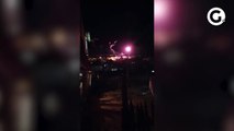 Fogos de artifício no Morro do Quiabo, em Cariacica