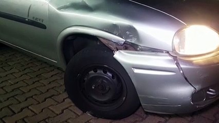 Jovem de 20 anos fica ferido em colisão no Parque Verde