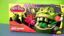 Play Doh Shrek Rotten Root Canal Playset with Dentist Dr Drill N Fill Play Dough Review