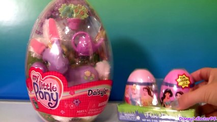 Download Video: Play Doh Surprise Eggs Disney Princess Fun Dough My Little Pony Surprise Egg Daisy Pony toys Review