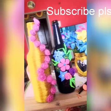 DIY ARYA'S ART| BEAUTIFUL BOTTLE ART| DECORATE YOUR ROOM! |Tips & Hacks for EASY ART PAINTING 2020
