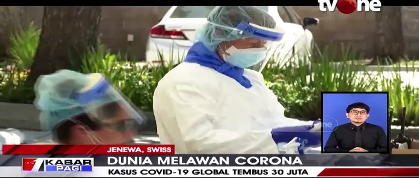 Kasus Corona di Seluruh Dunia Tembus 30 Juta Kasus