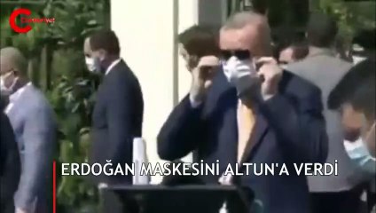 Erdoğan'ın dikkat çeken görüntüleri