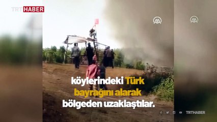 Bayrağı alevlere teslim etmediler