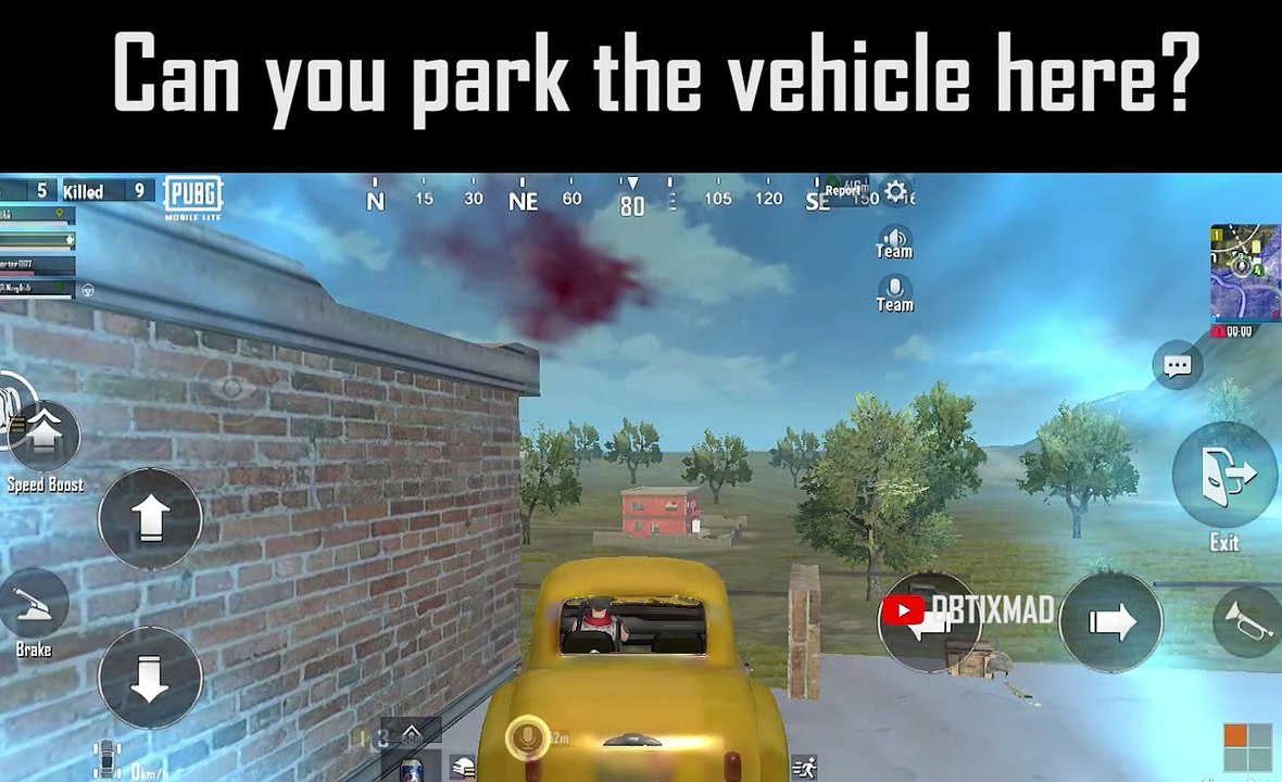 Can you park the vehicle Here? I can't || Dacia was Parked on Apartment Building