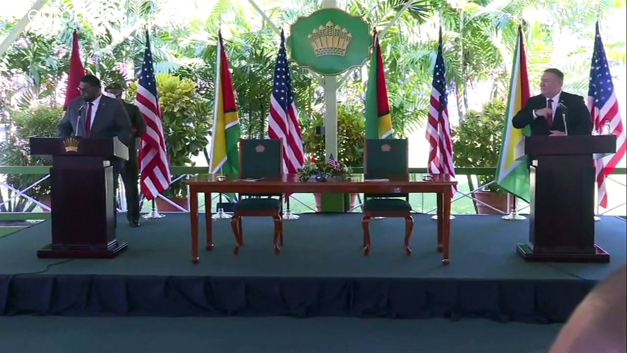 Mike Pompeo insiste en la necesidad de sacar a Maduro del poder durante su breve gira sudamericana
