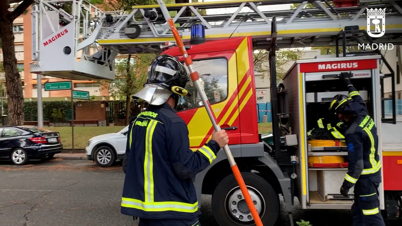 La tormenta obliga a Bomberos de Madrid a realizar más de 180 intervenciones