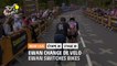 #TDF2020 - Étape 20 / Stage 20 - Ewan change de vélo / Ewan switches bikes