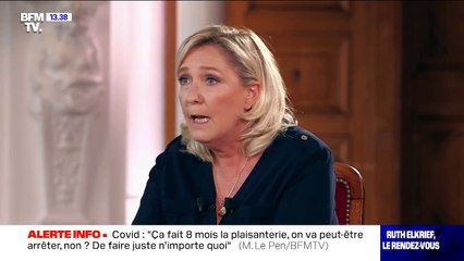 Insécurité: Marine Le Pen répond à Gérald Darmanin et assume de ne pas voter les textes "nuls et inefficaces" du gouvernement