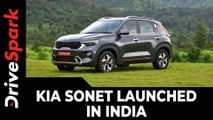Kia Sonet Launched In India | Prices, Variants, Specs, Features & All Other Details