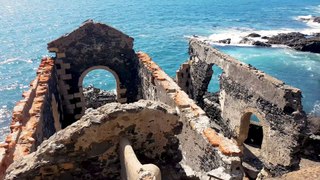 Compilation - Old ruins and Sea Background - No Copyright Video - 4K Ultra HD