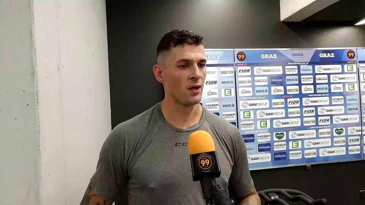 Mario Altmann (Graz99ers) nach dem Spiel gegen Villach