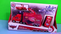 Cars 2 Stunt Racers Mack Truck Hauler with Lightning McQueen Transforming Transporter Disney Pixar