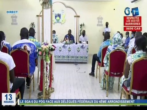 RTG/Politique - Rencontre entre le secrétaire général adjoint du PDG et les délégués fédéraux du 4me arrondissement