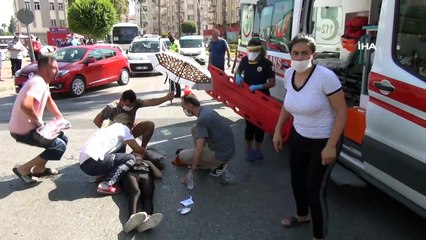 Kadın sürücü, çarptığı genç kızın başından ayrılmadı